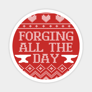 Ugly Forging Holiday Sweater design Magnet